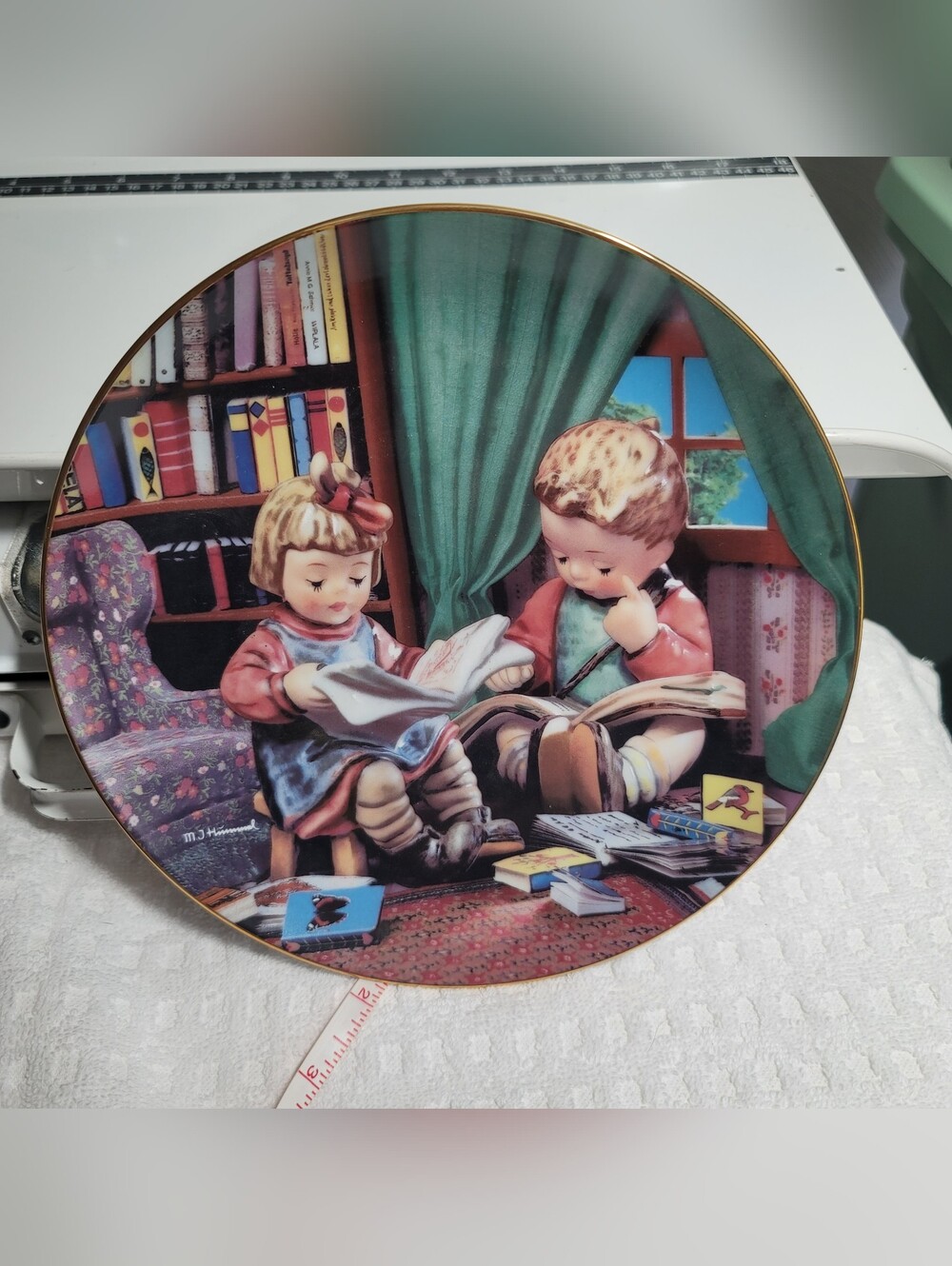 Vintage 1992 M. J. Hummel "Budding Scholars" Decorative Collector Plate